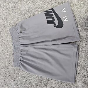 Boys Jordan Jumpman Nike Dri Fit Shorts, Gray. Size Medium.